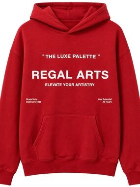 NOVAMEN- Red Hoodie Sweatshirt - Men's Casual Pullover